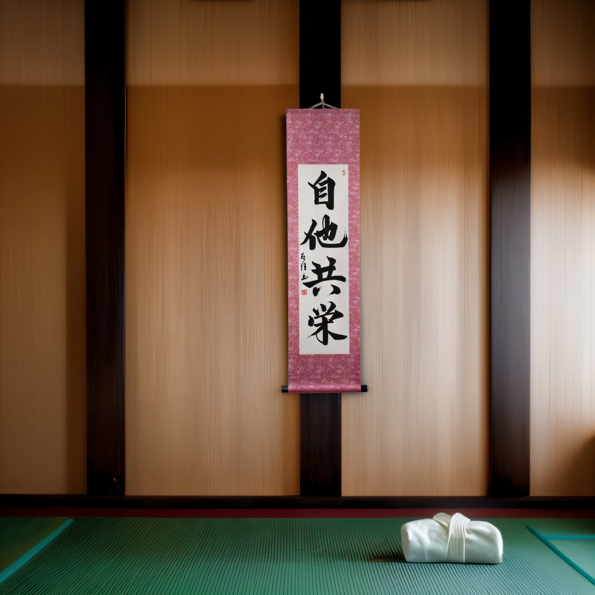 Tenka Fubu Hanging Scroll - Calligraphie japonaise fabriquée à la main
