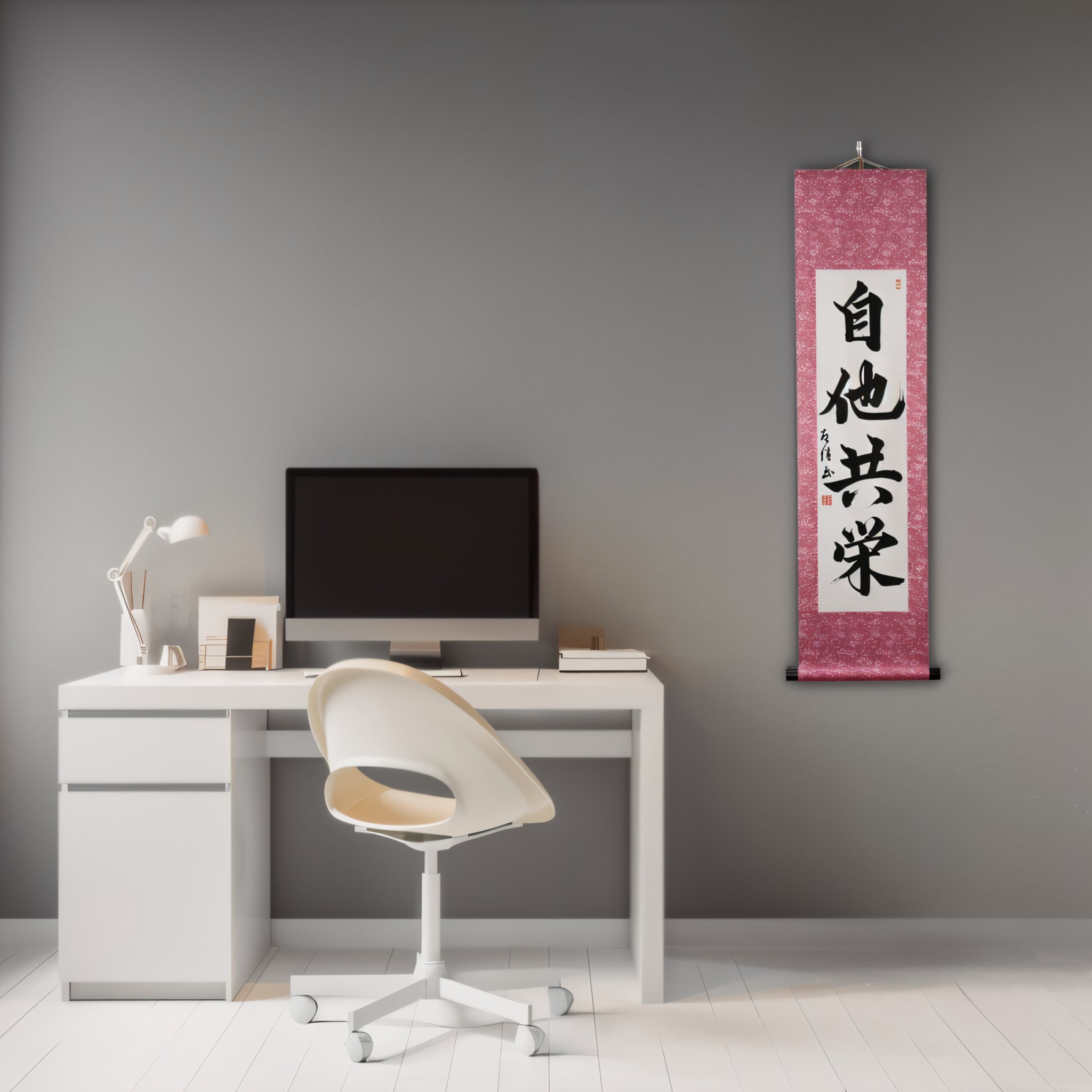 Tenka Fubu Hanging Scroll - Calligraphie japonaise fabriquée à la main