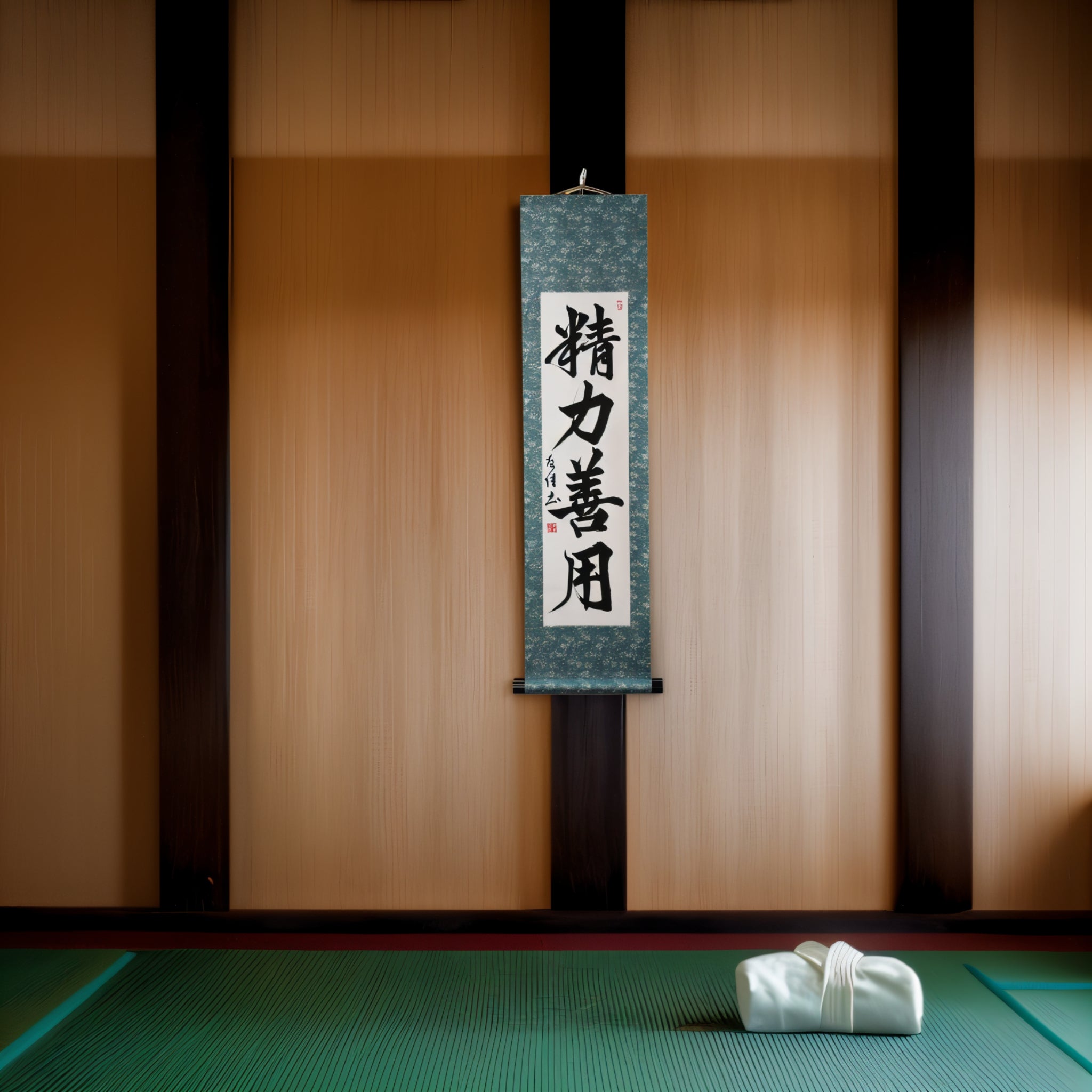 Tenka Fubu Hanging Scroll - Calligraphie japonaise fabriquée à la main
